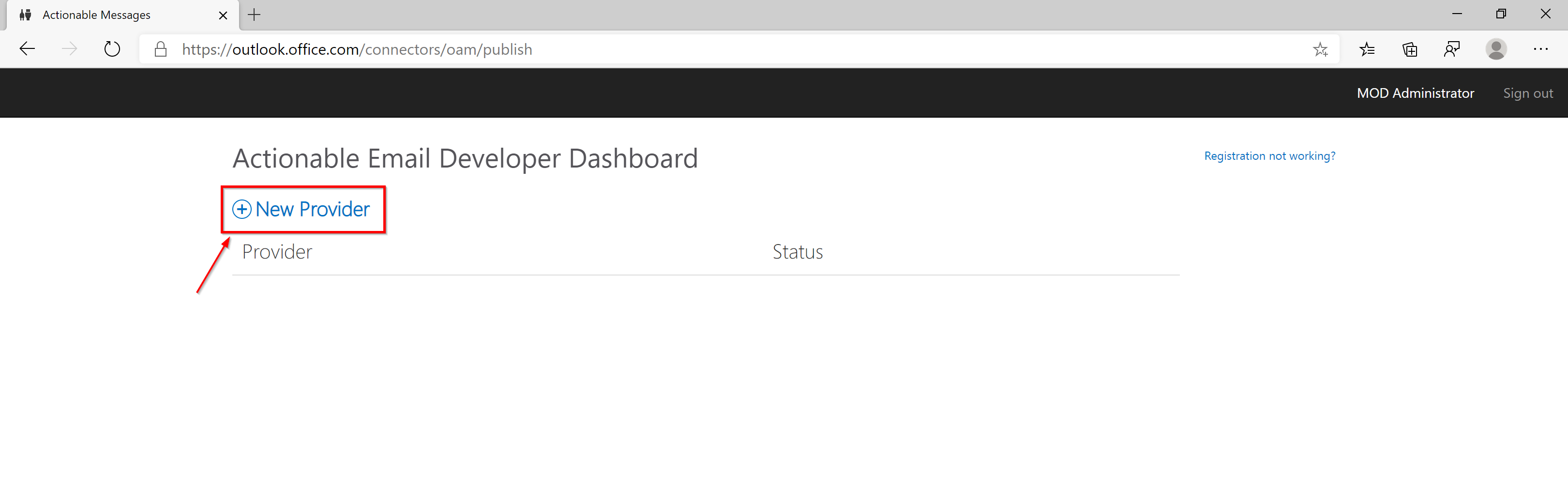 nBold Approval Actionable Message New Provider 2